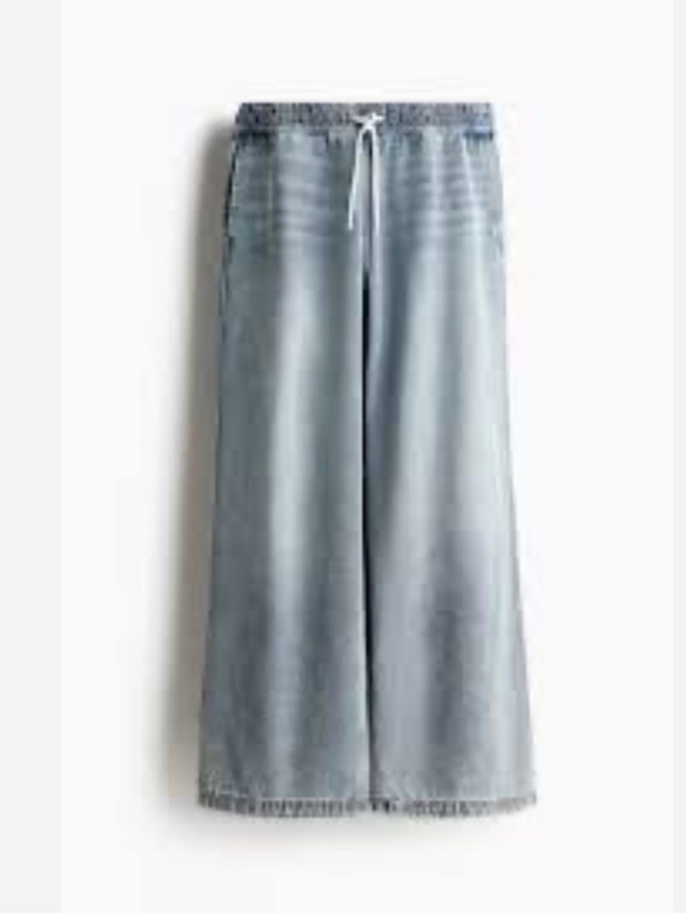 NWT H&M Light Blue Drawstring Denim Pants XL